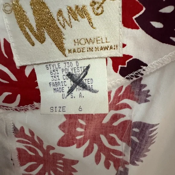 Embroidered White Maxi Dress with Red Motifs & Purple Hem - Picture 5 of 7